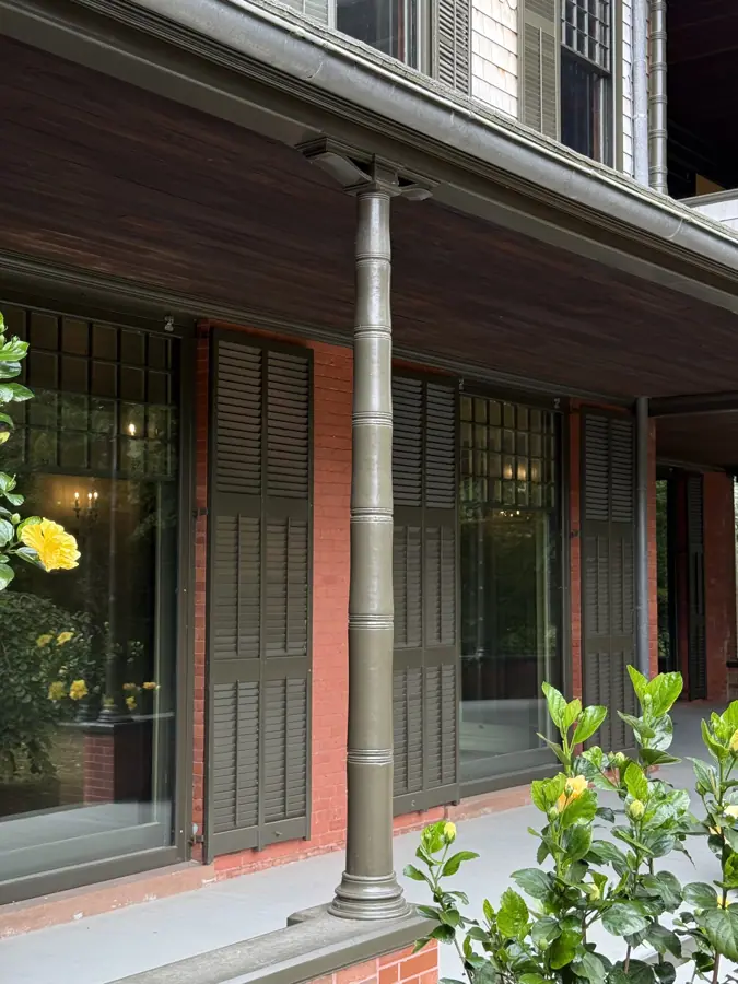 Isaac Bell House porch column