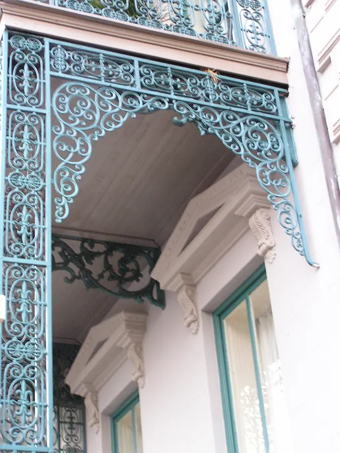 Ruthledge House porch design, Charleston, Broad Street