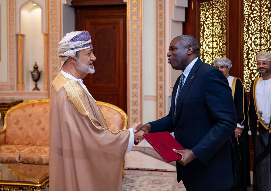 Foreign Secretary David Lammy meets His Majesty Haitham bin Tariq Al Said, Sultan and Prime Minister of Oman