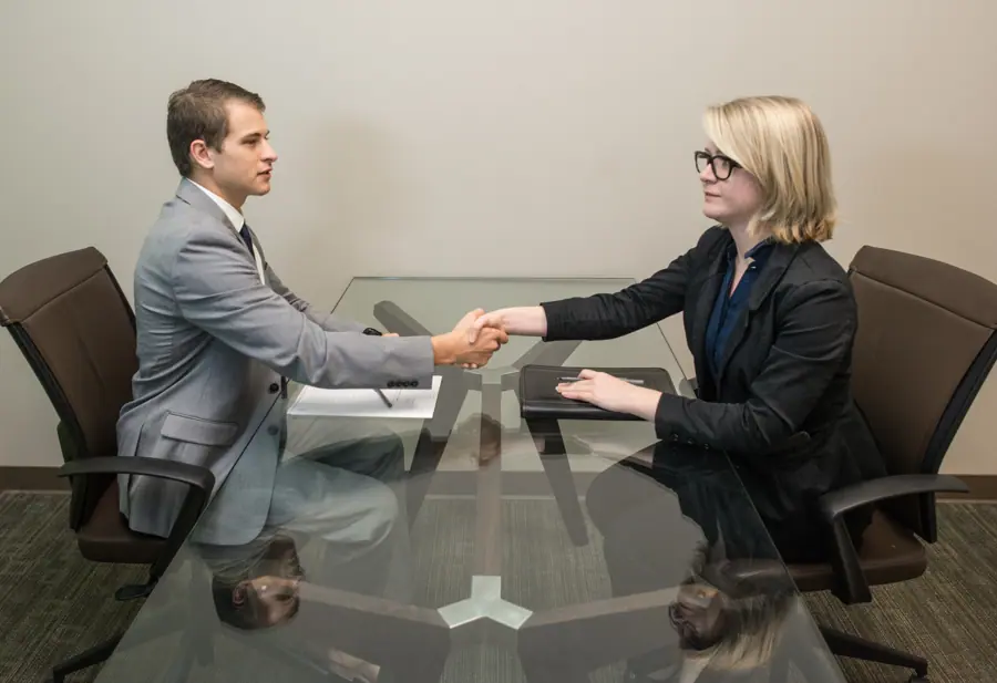 Shaking Hands - Man and Woman