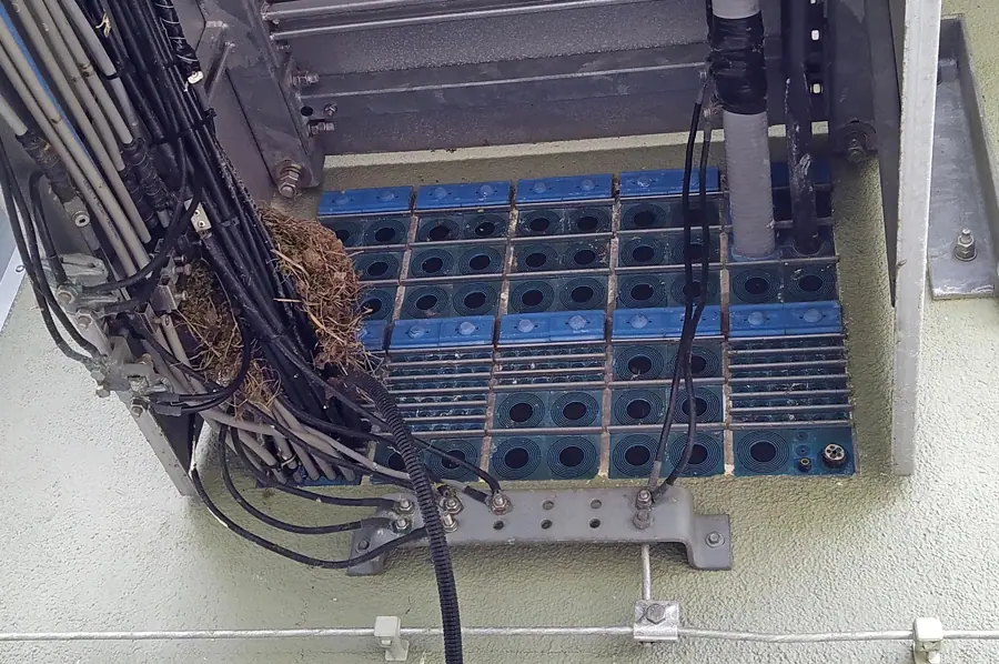 Cable entry for building