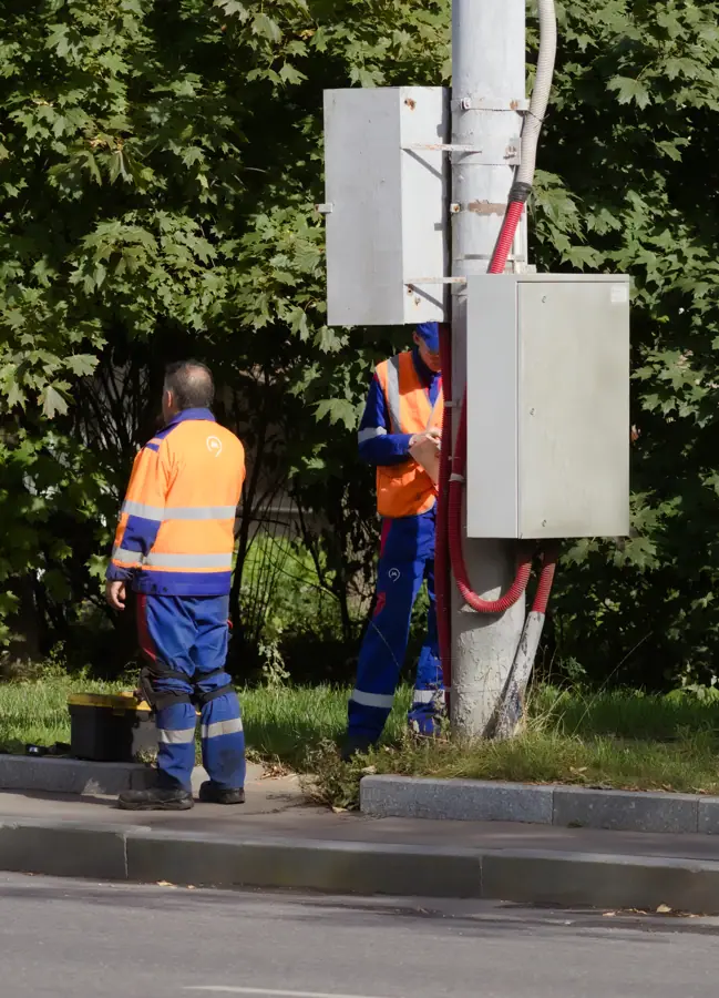 Moscow, Rogozhsky Val Street, electricians, Sept 2025 01