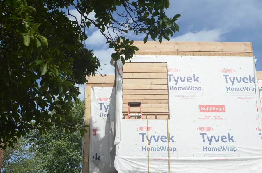 A house under construction