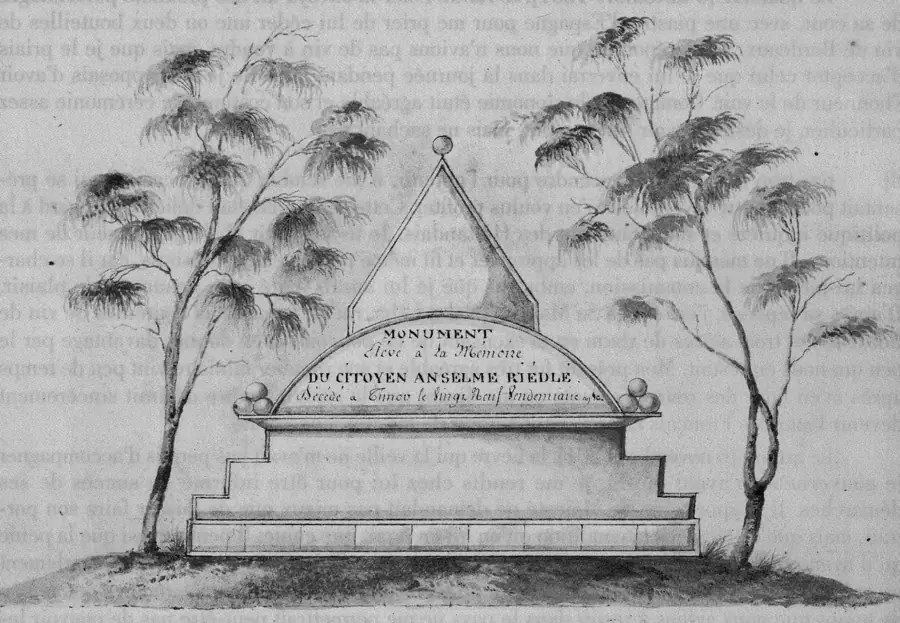 Monument élevé à la mémoire du jardinier Anselme Riedlé à Kupang Timor